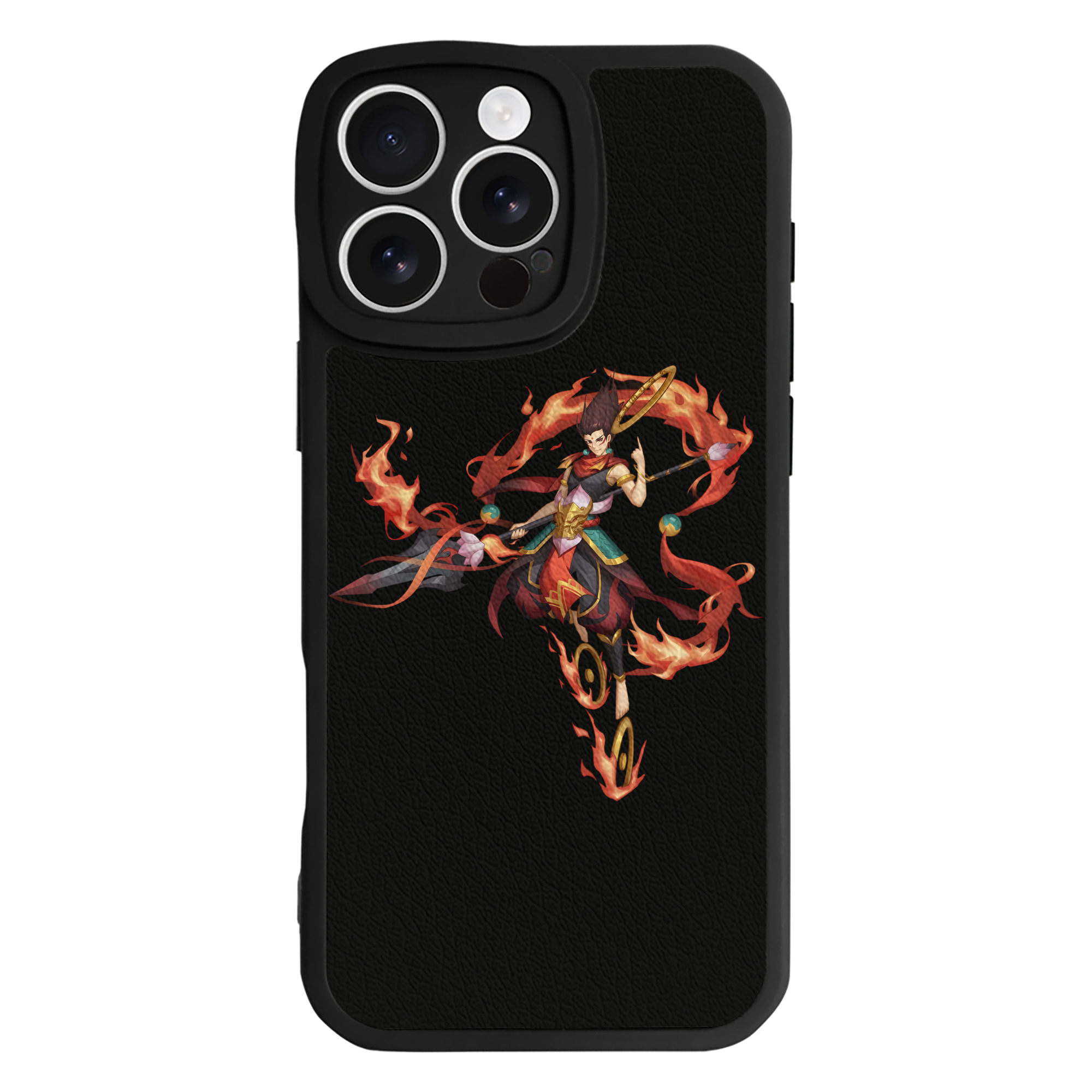 （画像用） Ne Zha 2 ナタ 魔童の大暴れ 【iPhone 16シリーズ対応】シリコンスマホケース（レザー調） 材質：シリコン